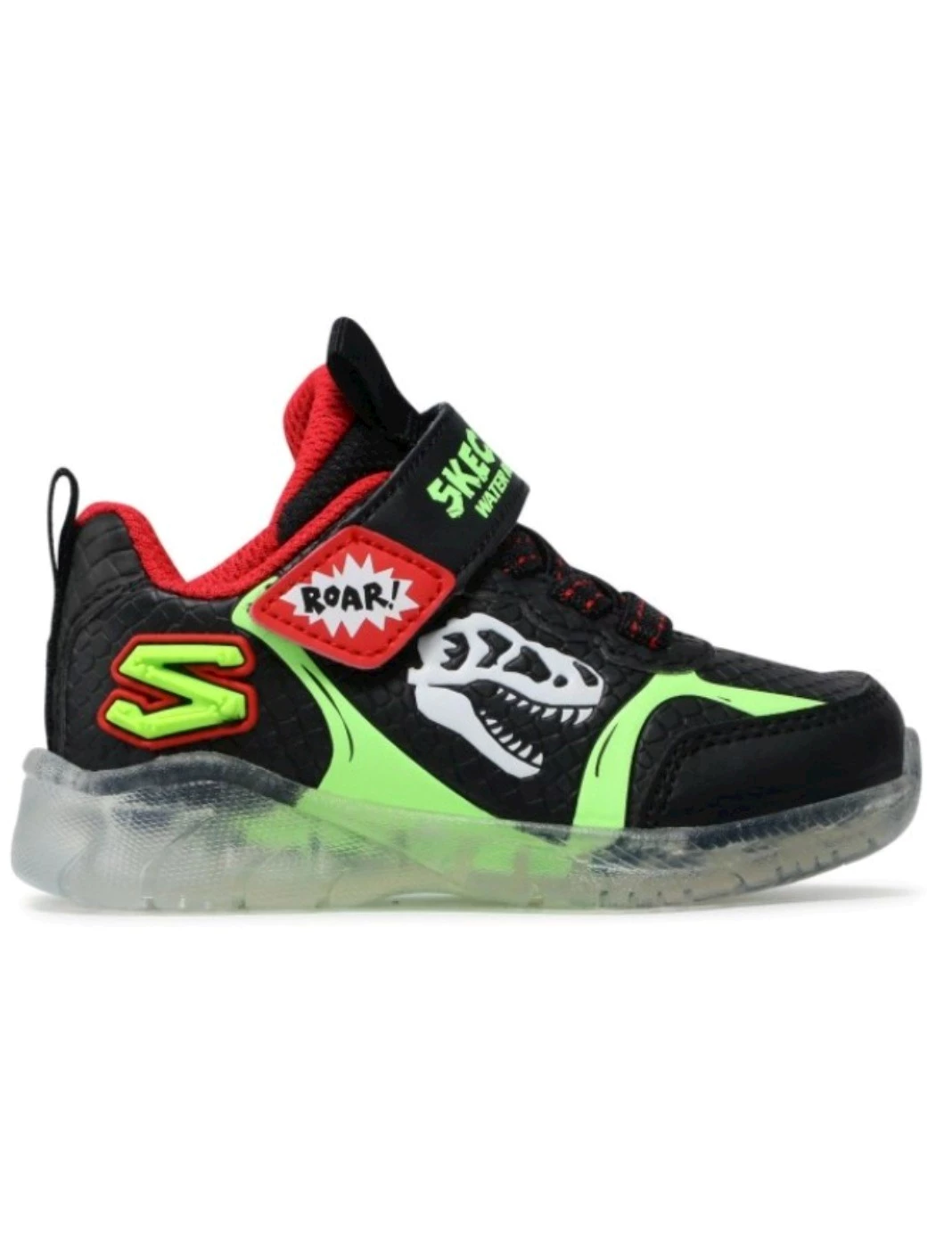 Skechers Dino Glow 2021 Sneakers Bambino Nero in Sintetico